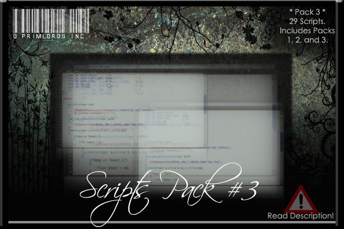 Second Life Marketplace - [PrimLords™] Scripts Pack #3 - 29 Scripts ...